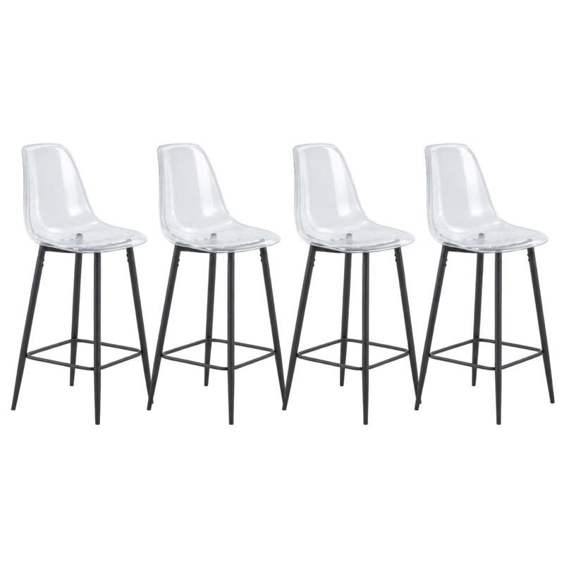 Meubliv Barhocker Schwarz 45x102x51.1 cm