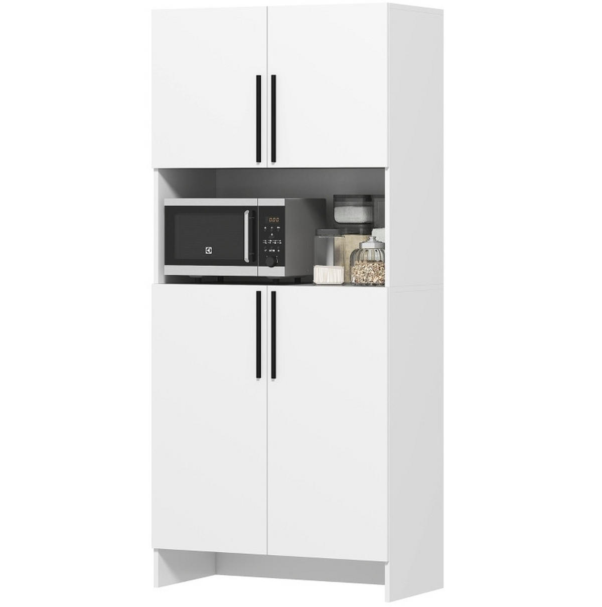 DONJI kuhinjski element, 79/40/175 cm, iveral bijeli, s radnom plohom i tihim zatvaranjem - bijela, drvo (79/175/40cm) - BEAOK