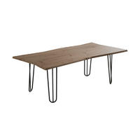 COUCHTISCH Yan Artisan 120 x 60 cm - Hellgrau, Holzwerkstoff (60/120/40cm) - Vicco