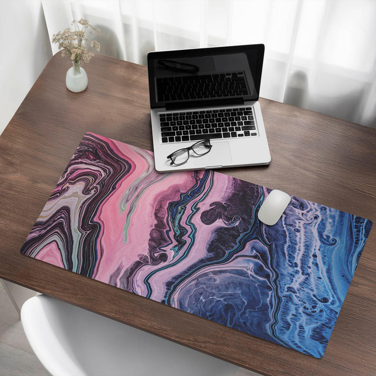 SCHREIBTISCHUNTERLAGE 100x50 cm Rosa - Rosa, Kunststoff (100/50/1.6cm) - Wallfluent