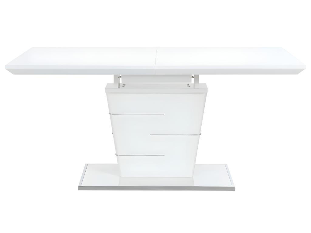 ESSTISCH ausziehbar - 6 bis 8 Personen - MDF lackiert - Weiß - AMELLE - Weiß, Holz (200/90/76cm) - Vente-Unique