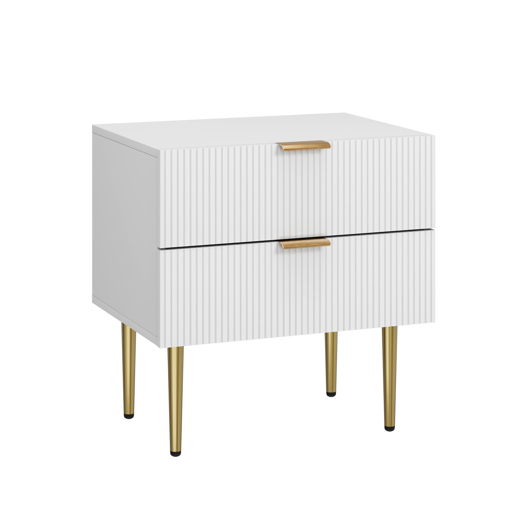 NACHTTISCH Weiß 53/41.30/52.50 cm - Weiß, Holzwerkstoff (41.3/52.5/53cm) - Urban Meuble