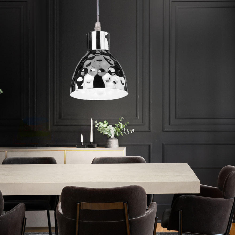 LED HÄNGELEUCHTE Chrom Silber - Silberfarben, Metall (15/100/100cm)