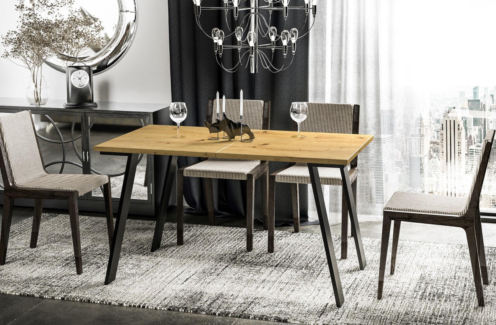 ESSTISCH Liwia ausziehbar bis 210 cm - Eiche Artisan, Holzwerkstoff (130/80/76cm) - Endo-Moebel