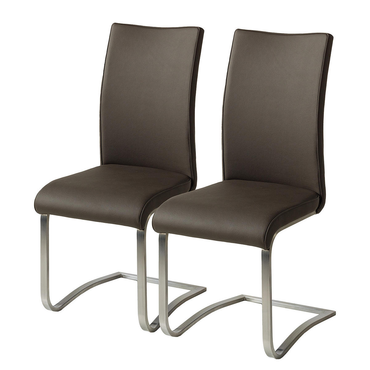 FREISCHWINGER - Braun, Leder/Metall (43/103/52cm) - home24