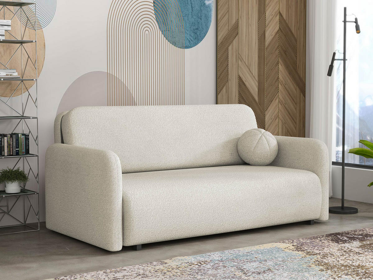 SCHLAFSOFA Viva Sun IV - Beige/Schwarz, Holz/Textil (170/85/103cm) - MIRJAN24