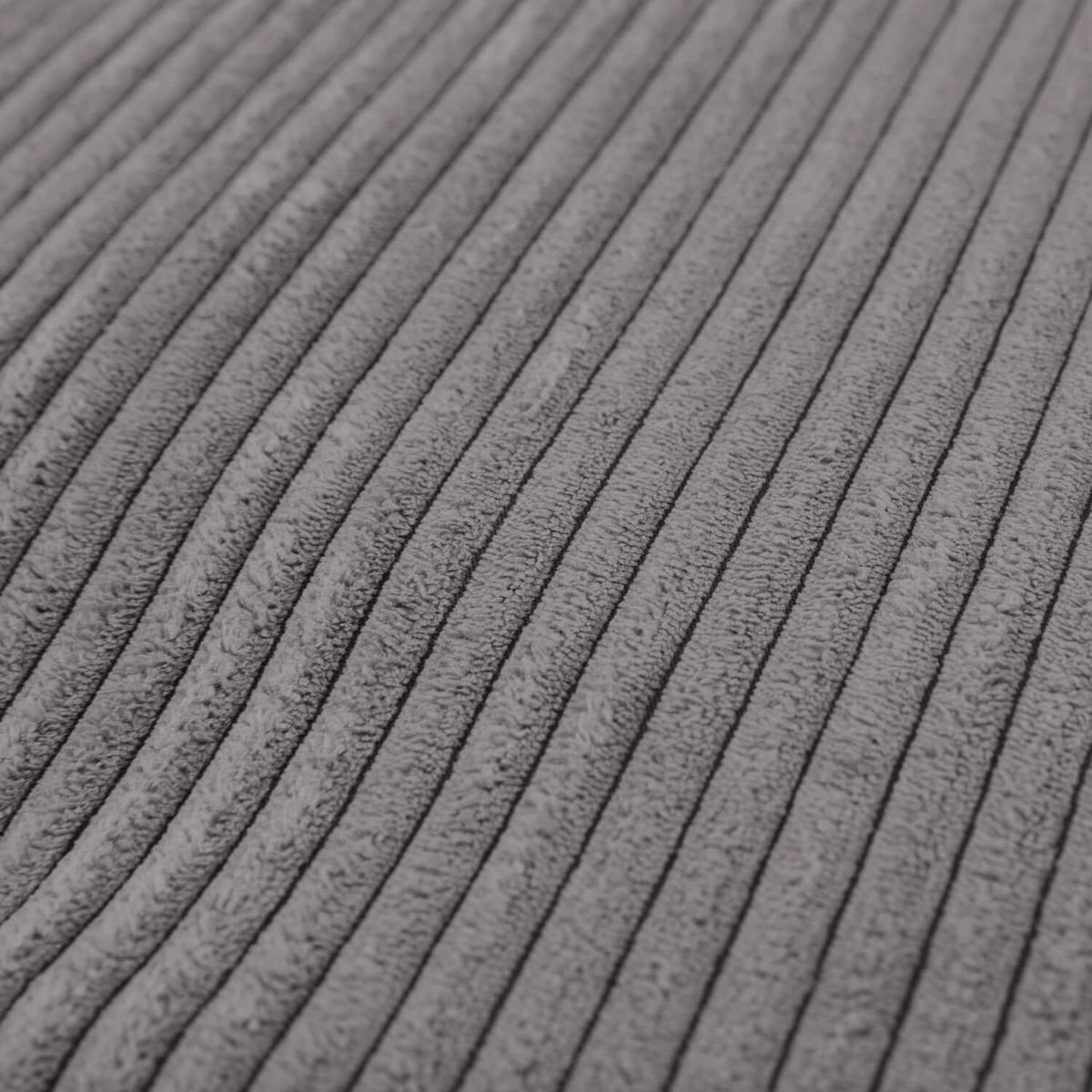 POUF Cord Der Faule Lenz - Anthrazit, Textil (60/40/60cm) - Mokebo