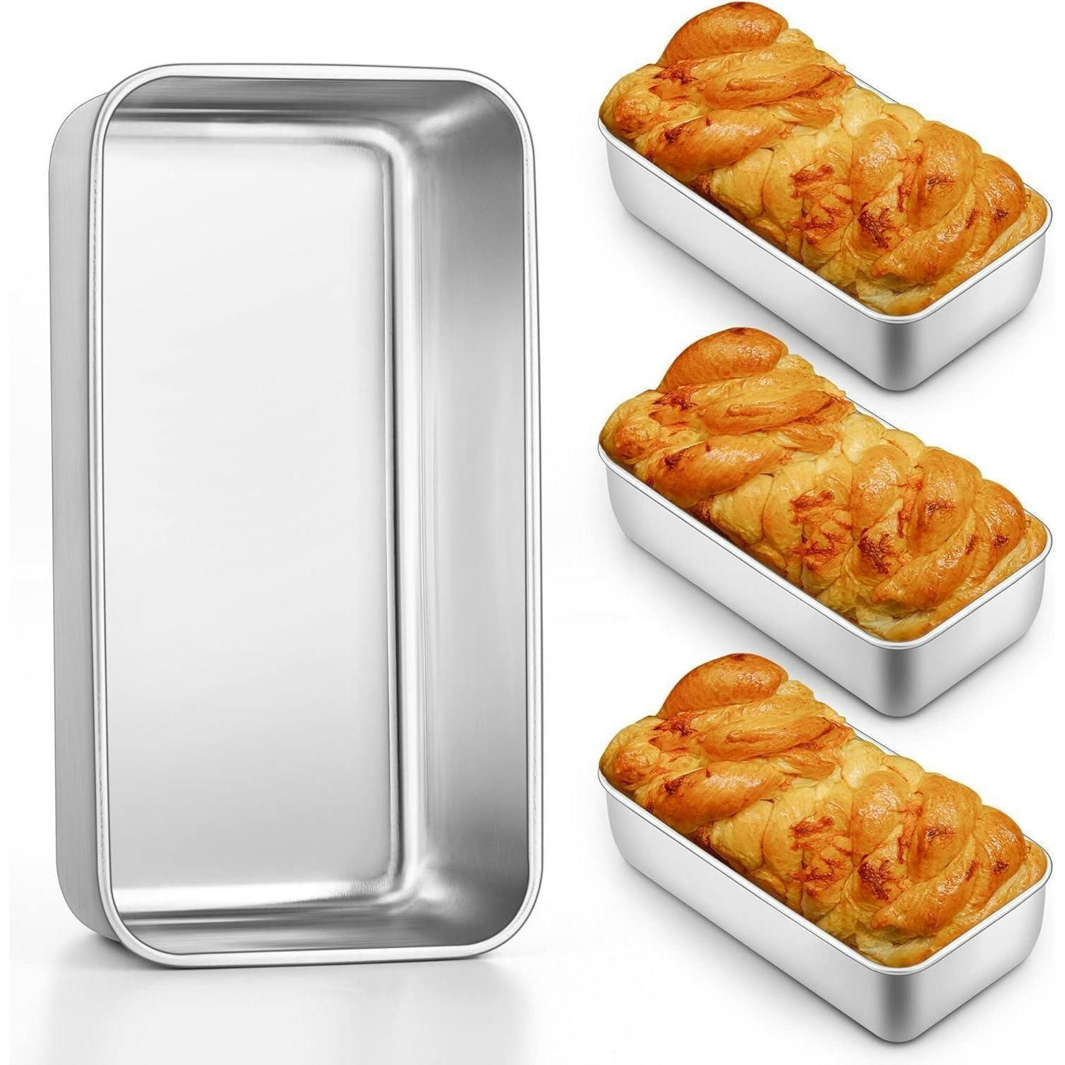XXXLutz Brotbackform Silber 12.7x6.2x23.4 cm