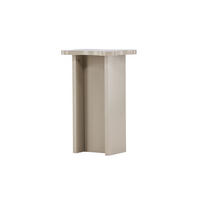 ECKTISCH, Molde, Beige, MDF, 30 x 42 x 62 cm - Beige, Holzwerkstoff (42/30/62cm) - ebuy24