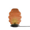 TISCHLAMPE Echos Braun Ø 25cm - Braun, Glas (25/25/31cm) - s.luce