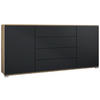 SIDEBOARD Santo Schwarz matt - Schwarz, Holzwerkstoff (166.5/75.5/35cm) - Vladon
