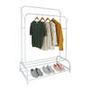 KLEIDERSTÄNDER - Weiß, Kunststoff/Metall (110/155/55cm) - Relaxdays