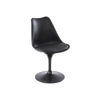 STUHL - Polypropylen, Kunstleder & Metall - Schwarz - XAFY - Schwarz, Kunststoff (56.5/82/49cm) - Vente-Unique