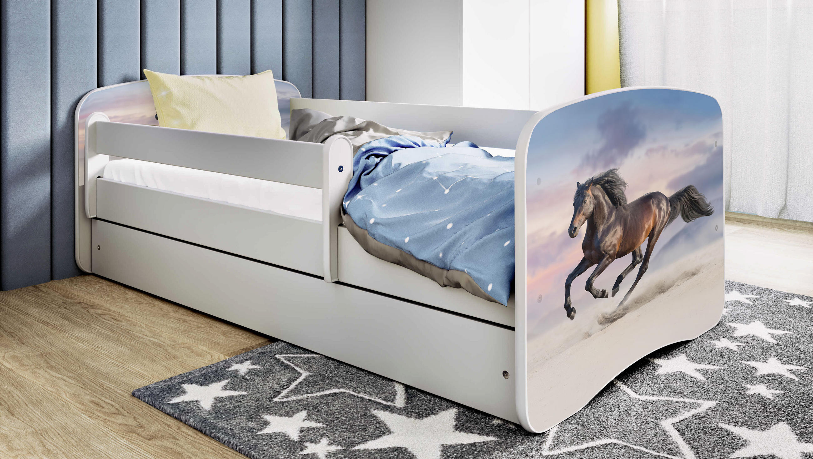 Raumhirsch Furniture Kinderbett Weiß 80x180 cm