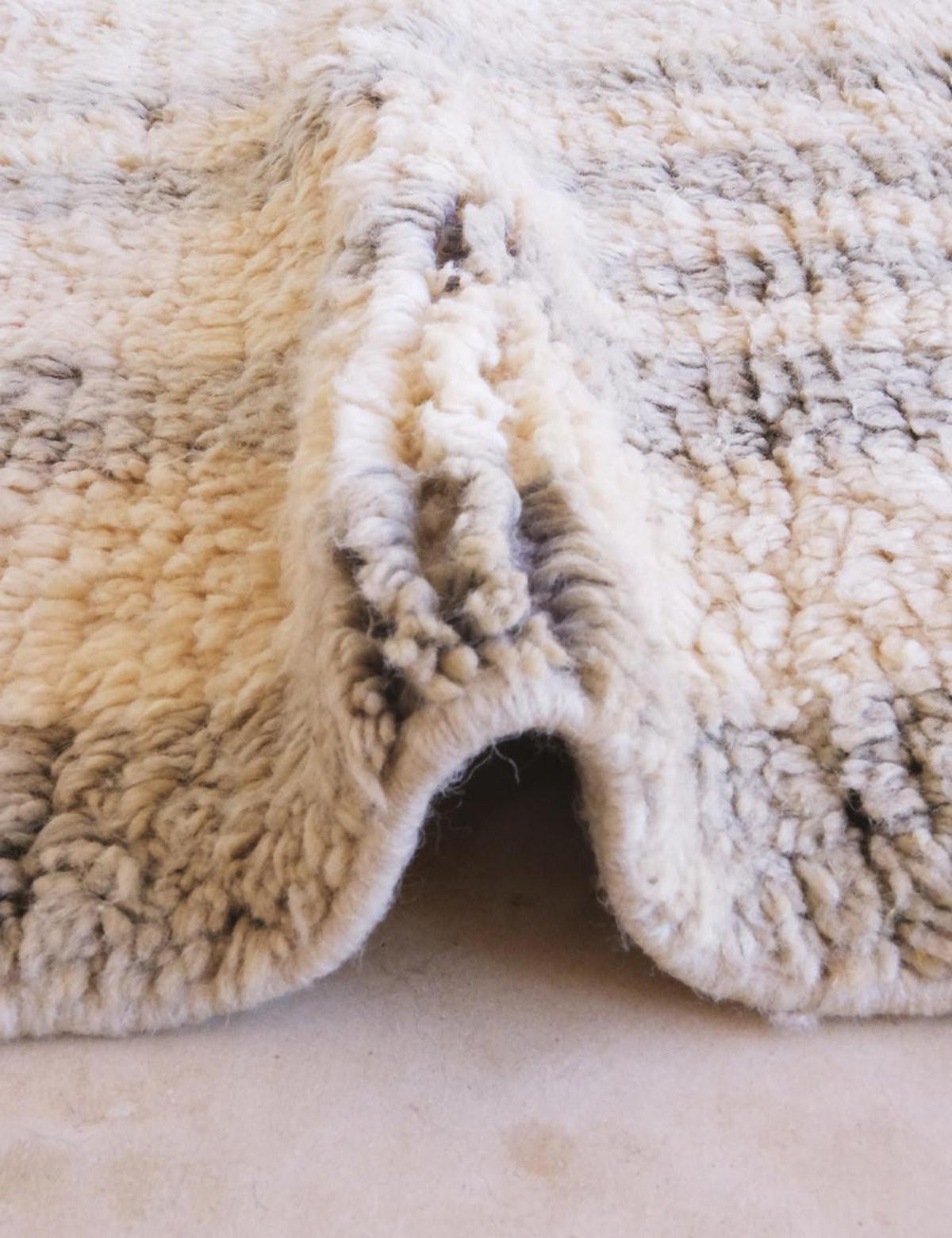 BERBERTEPPICH grafisch elegant 162x 266 cm - Beige, Naturmaterialien (162/266cm) - AFK Living