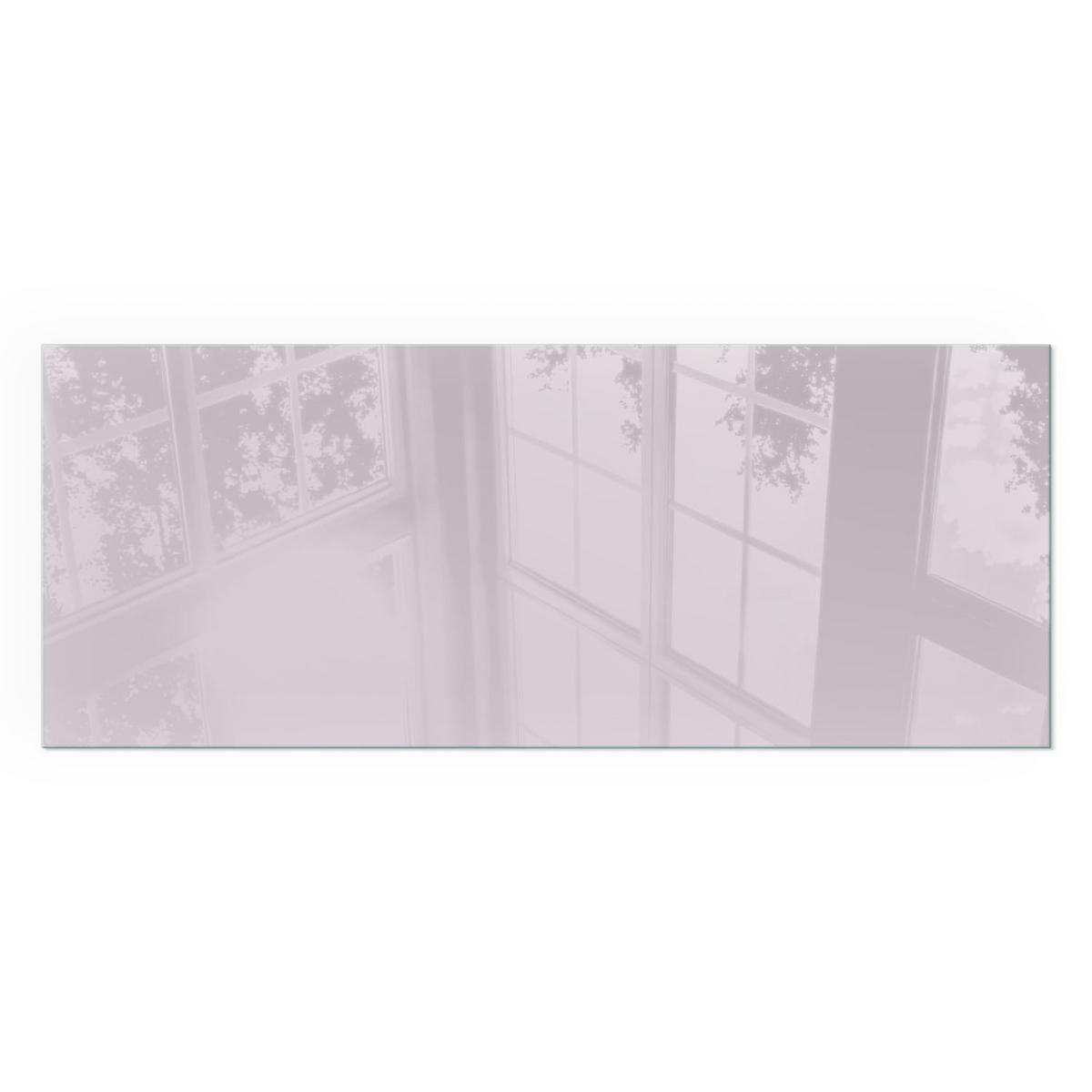 GLASPLATTE für Kamin 125x50 cm - Lila, Glas (125/50/0.4cm) - TULUP