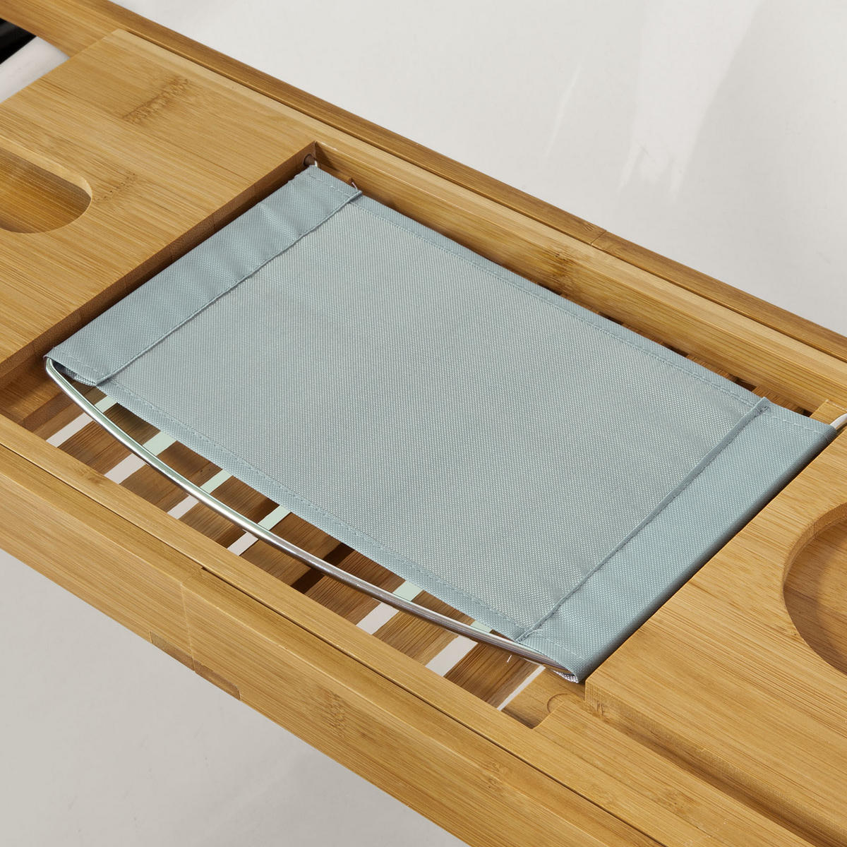 BADEWANNENABLAGE ausziehbar - Naturfarben, Holz (104/4/22cm) - SoBuy