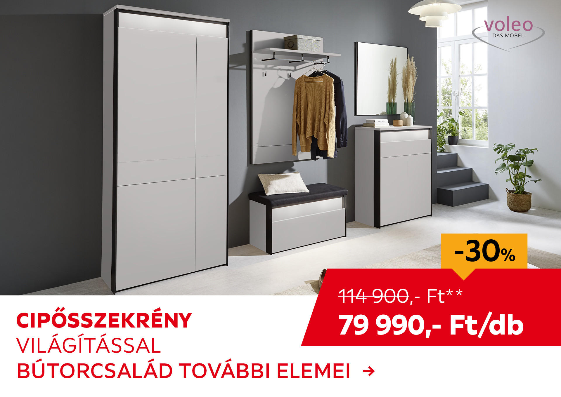 CIPŐSSZEKRÉNY Kiemelt termék 114900 Ft.- helyett 79990 Ft.-