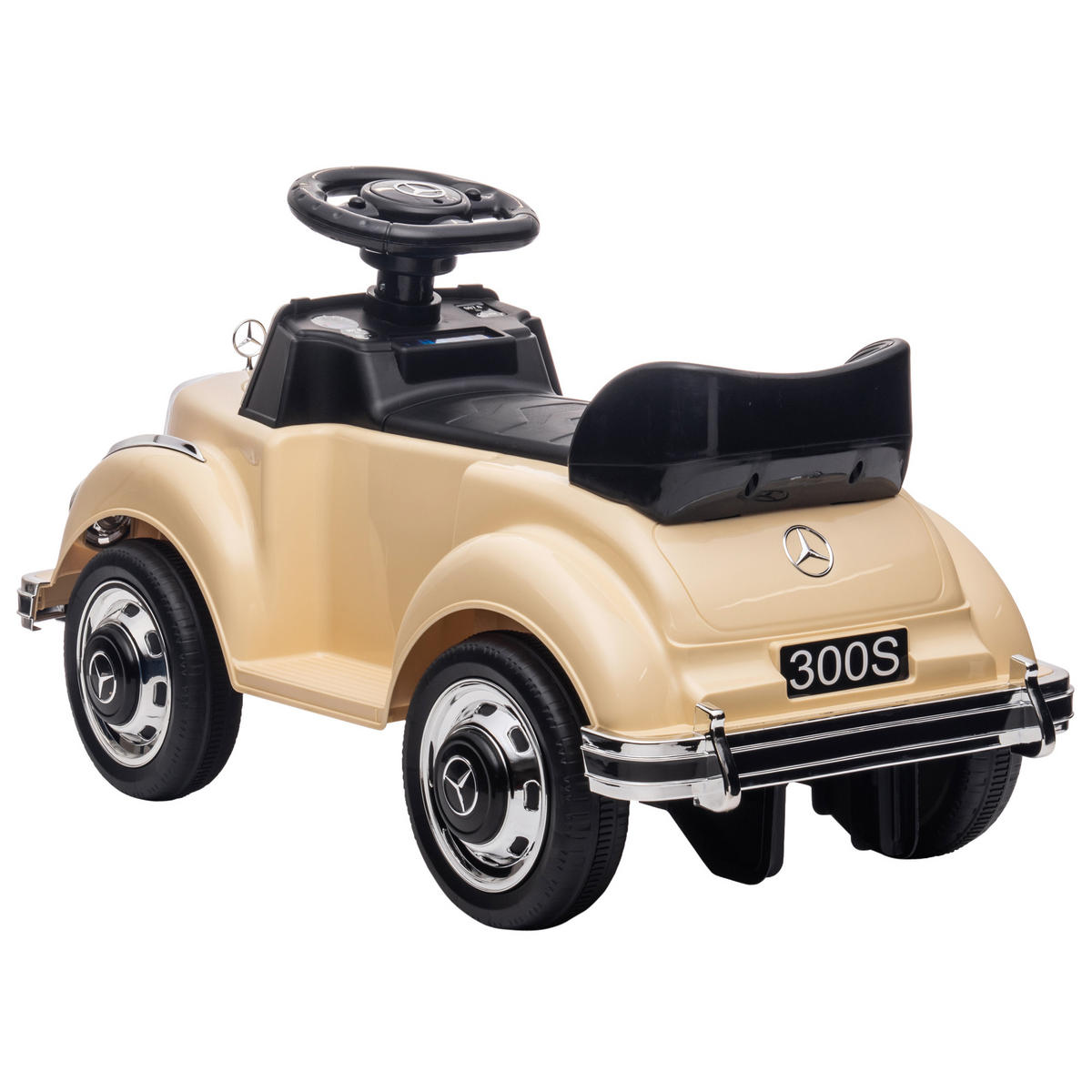 RUTSCHAUTO, Beige, Kunststoff, Metall - Beige, Kunststoff (77.5/41.5/45cm) - AIYAPLAY