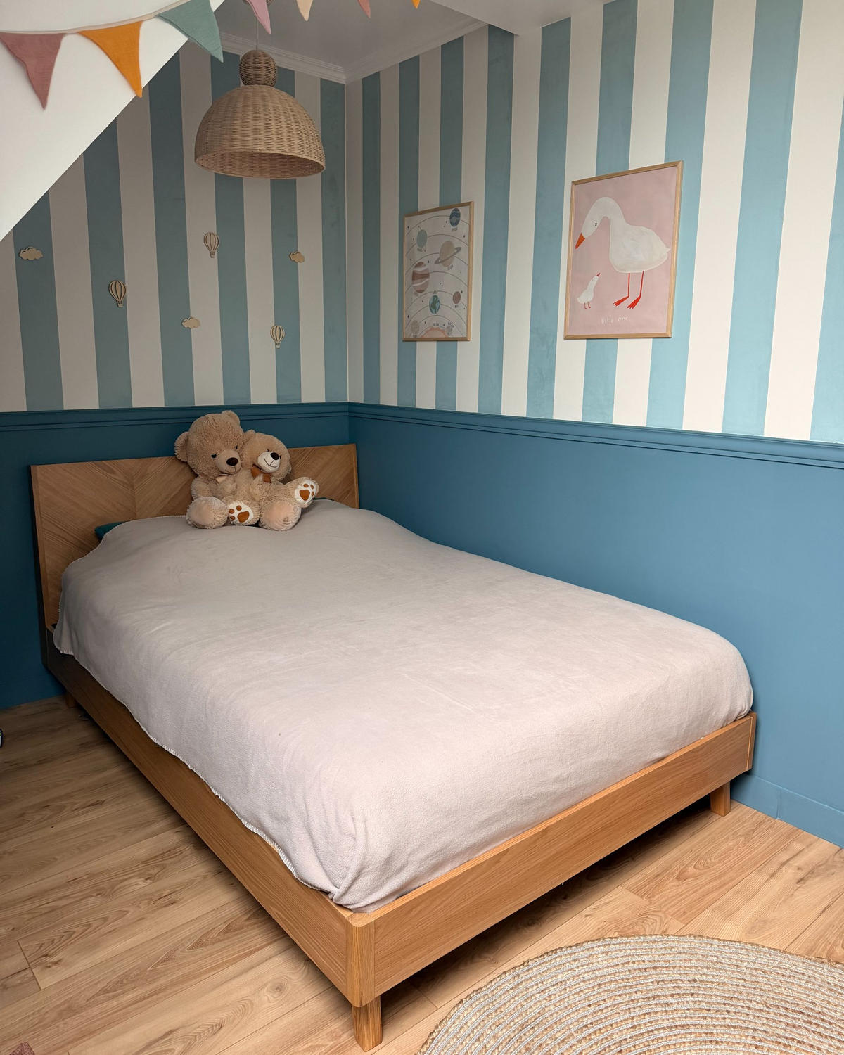 POSTEL s roštem 140/200 cm Světle hnědá Wizernes - světle hnědá, kompozitní dřevo (140/200cm) - Beliani