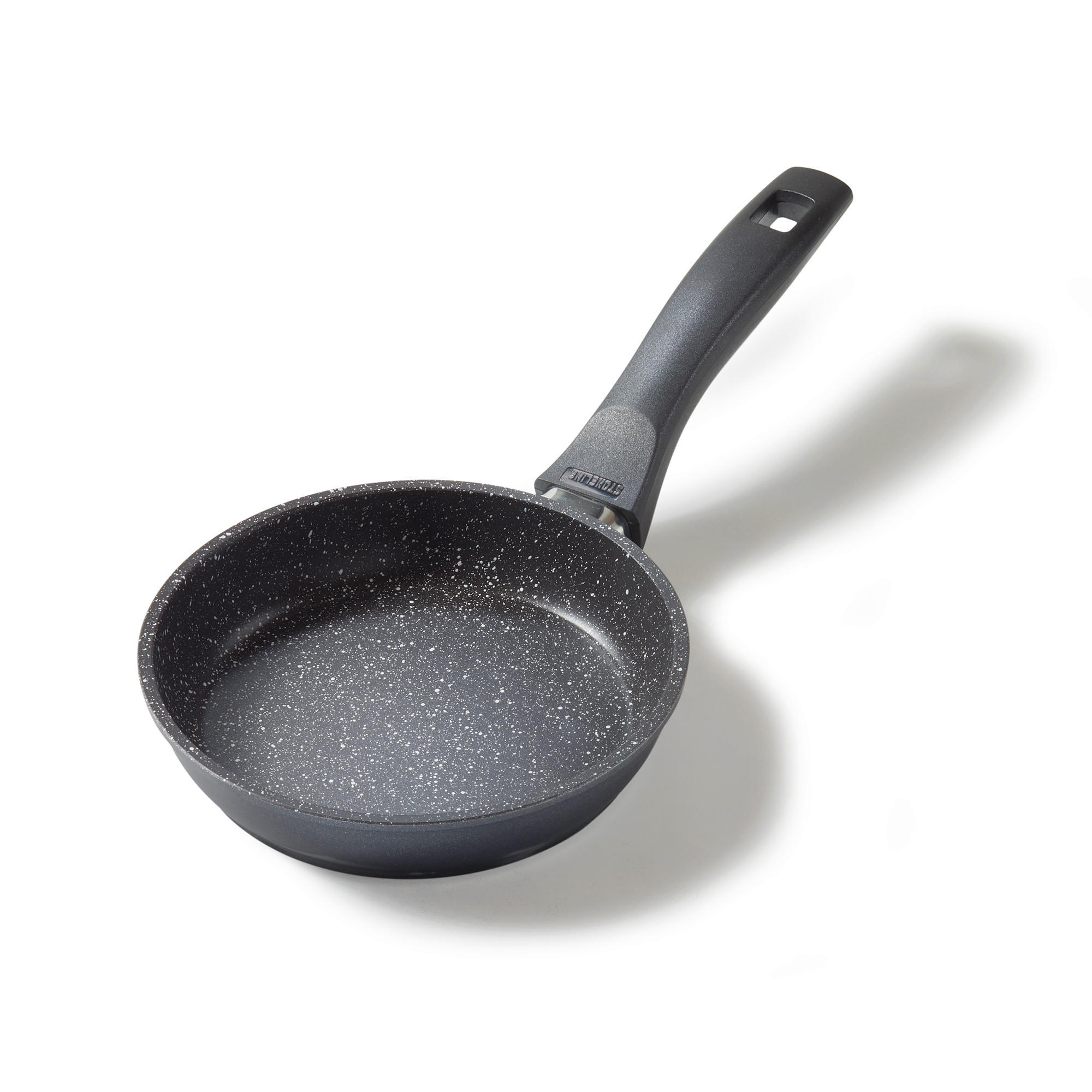 BRATPFANNE 16cm - Schwarz, Metall (16cm) - Stoneline