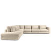 ECKSOFA XL links VERUS - Creme, Holz/Holzwerkstoff (377/328cm) - KONSIMO®