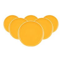 FRÜHSTÜCKSTELLER Sento Home Pure Colors Mango Orange ø 21,4 cm 6er Set - Orange, Keramik (21.4cm) - Seltmann Weiden