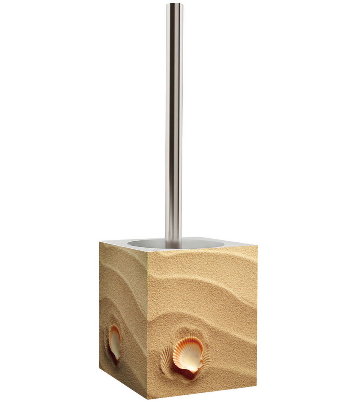 WC-BÜRSTE Clam - Beige/Creme, Kunststoff (10/37/10cm) - Sanilo