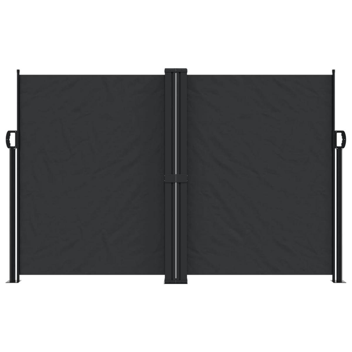 SEITENMARKISE Ausziehbar Schwarz 160x600 cm - Schwarz, Textil (600/160/600cm) - furnicato