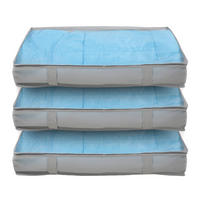 AUFBEWAHRUNGSTASCHE M 3er Set Hellgrau - Grau, Textil (100/15/45cm) - SVITA