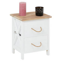 NACHTTISCH PERUGIA - Weiß, Holz (32/40/26cm) - CARO-Möbel