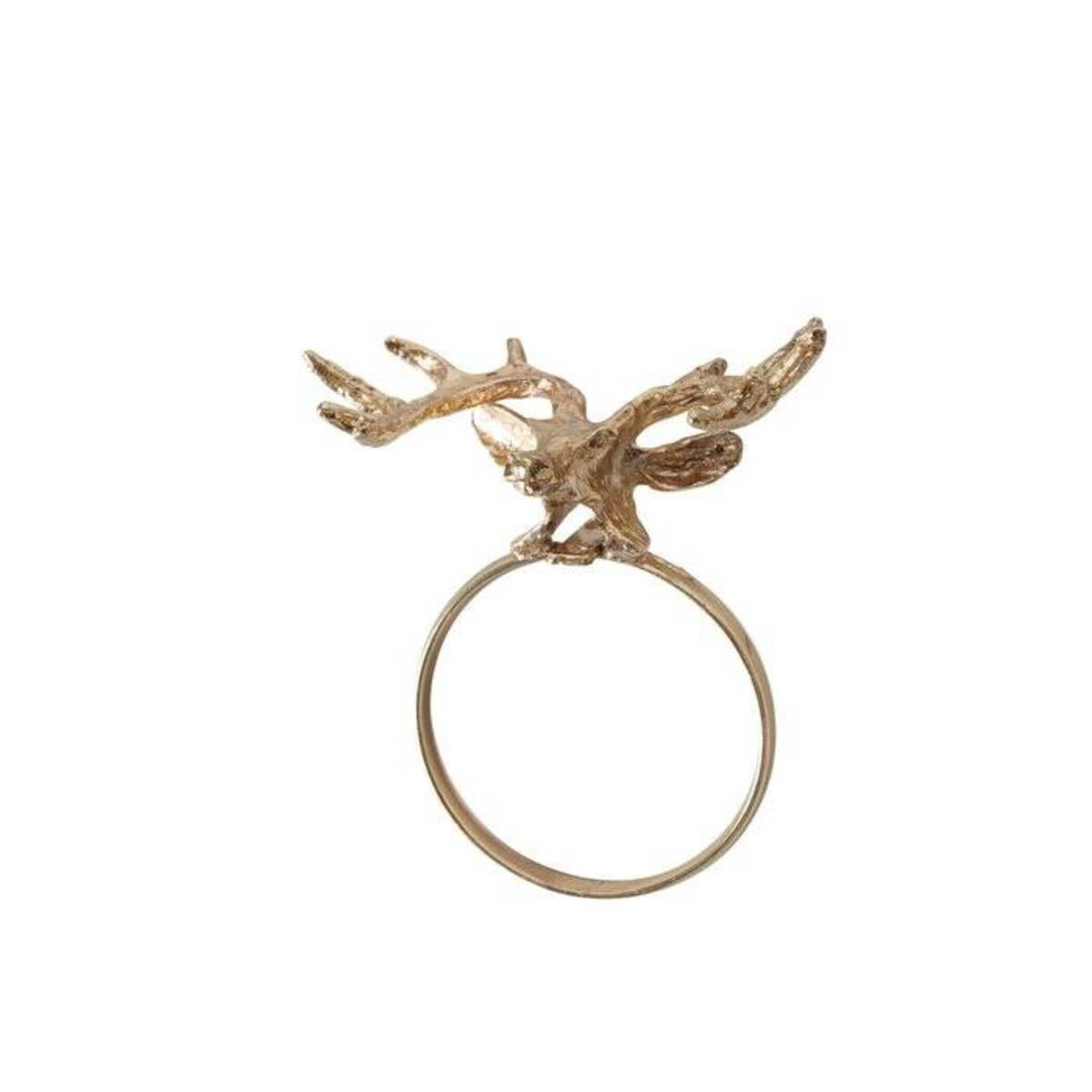 SERVIETTENRINGE Weihnachtsmotiv Bionto 4er-Set - Goldfarben, Metall (3/5.5/5.5cm) - Boltze Home