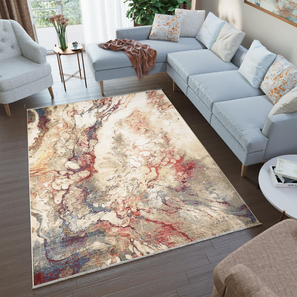 TEPPICH RIVIOLI Beige 120/170 cm - Beige, Textil (120/170cm) - Tapiso