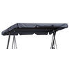 ERSATZDACH Hollywoodschaukel 145x200 cm Grau - Grau, Textil (145/18/200cm) - QUICK STAR