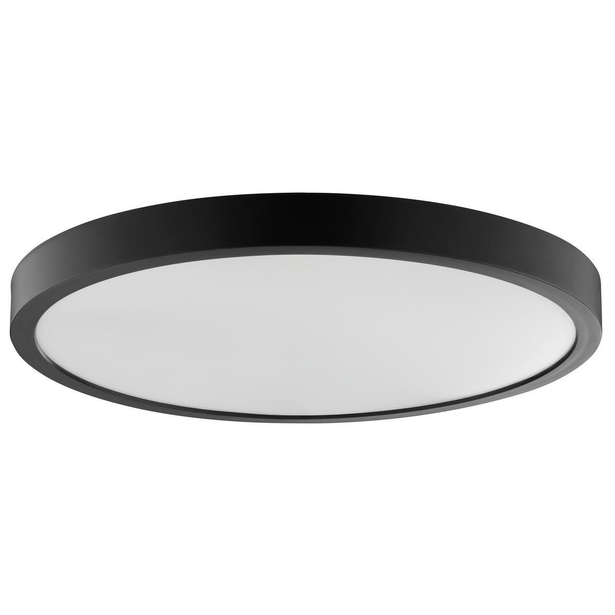 LED DECKENLEUCHTE Jade Schwarz 37,5/37,5/3,1 cm - Schwarz, Kunststoff (37.5/37.5/3.1cm) - Brilliant