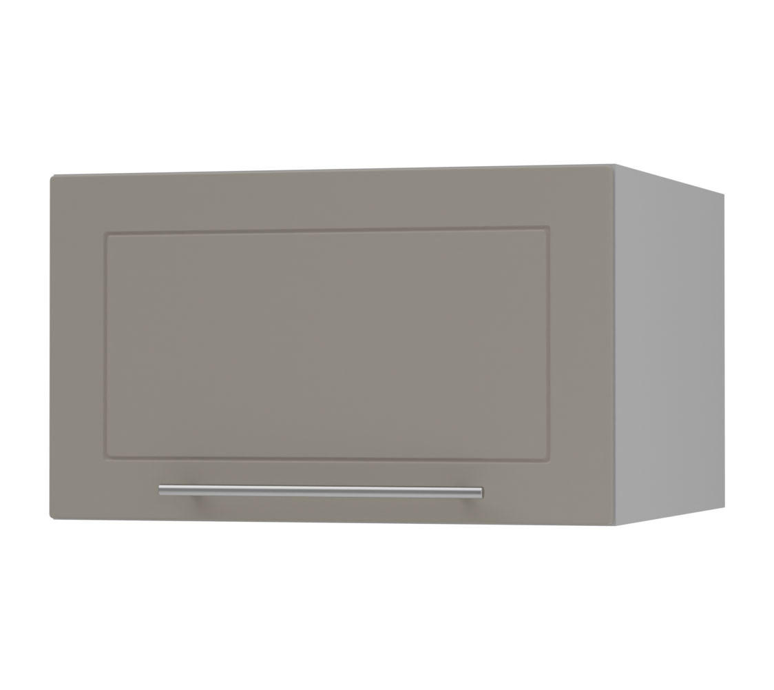 KLAPPHÄNGESCHRANK Kvantum W6B/60 Beige Matt / Grau Matt 60 / 59 / 36cm - Beige/Grau, Holz/Holzwerkstoff (60/36/59cm) - Feldmann-Wohnen