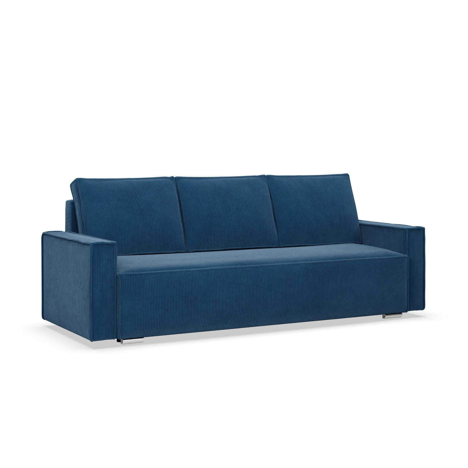 SOFA 3-SITZER MIT SCHLAFFUNKTION NOTO Dunkelblau - Dunkelblau, Textil (95/92/220cm) - Mebligo