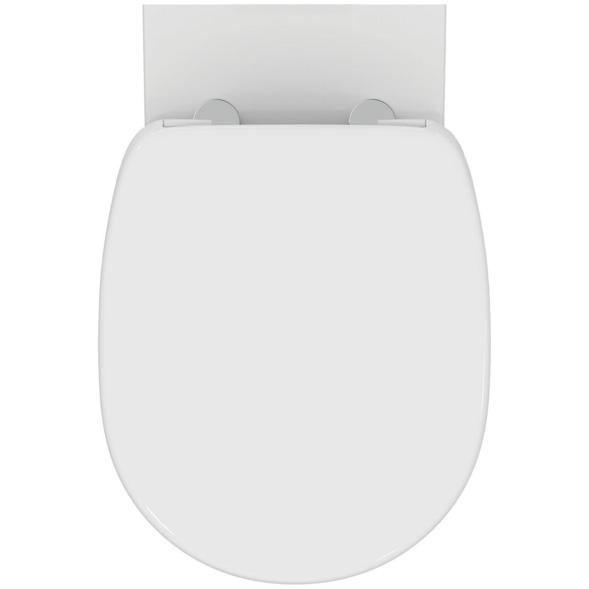 WC-SET MIT ABSENKAUTOMATIK Connect weiß 54,5 x 36,5 x 34 cm - Weiß, Keramik (36.5/34/54.5cm) - Ideal Standard