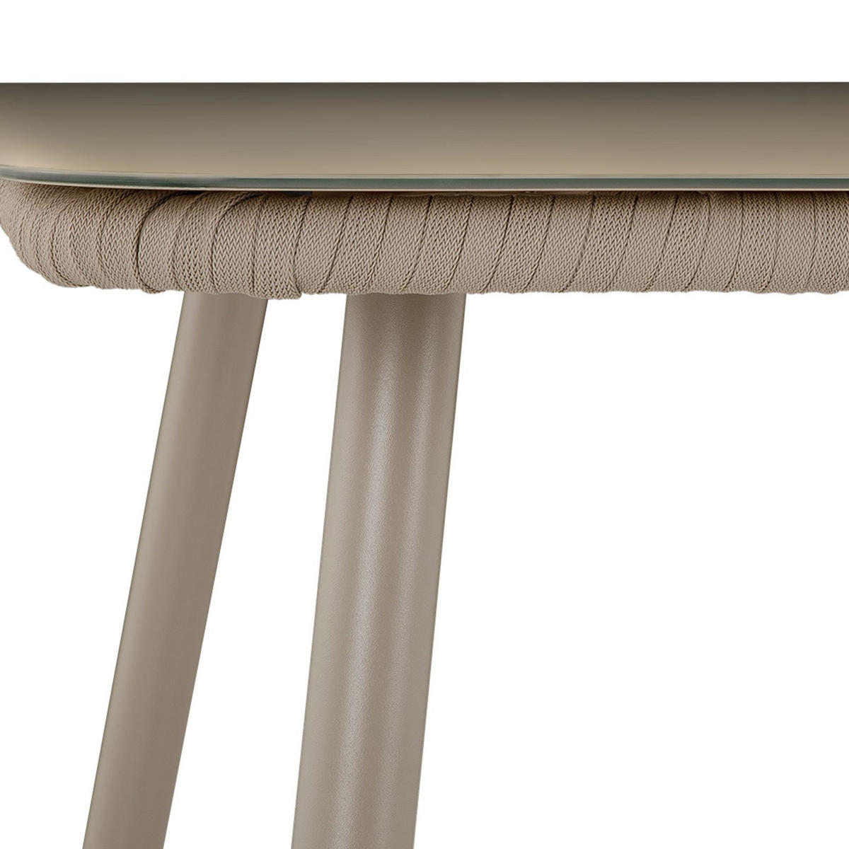 GARTENTISCH VOLONTE - Braun, Glas/Metall (90/160/75cm) - IDIMEX