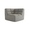 SOFAELEMENT Strukturstoff Stoff Beige - Beige/Schwarz, Kunststoff/Textil (98/75/98cm) - Makamii