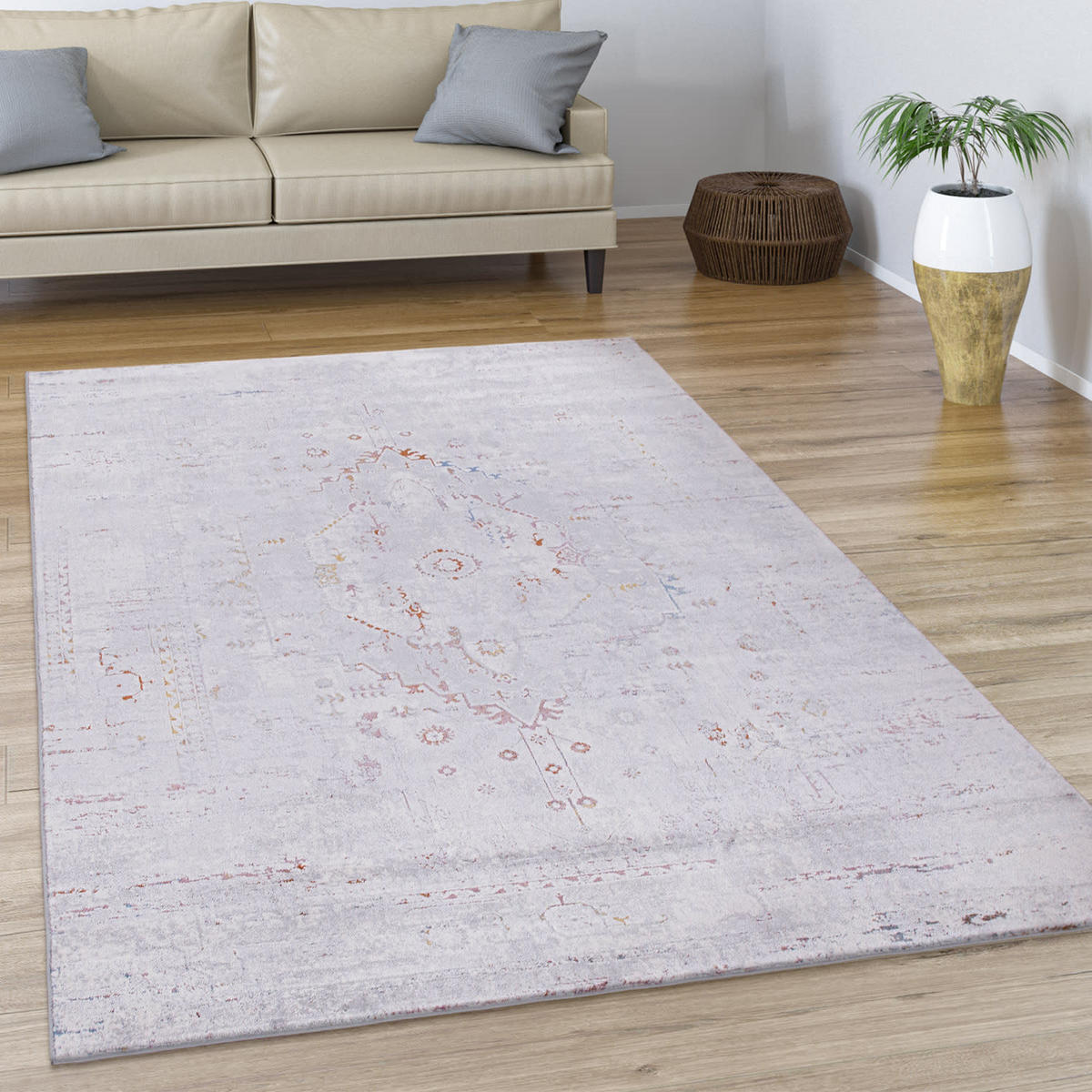 KURZFLORTEPPICH 80/150 cm Calabria 584 - Multicolor, Kunststoff (80/150cm) - Paco Home