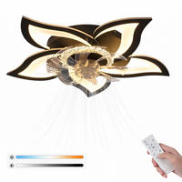 DECKENLEUCHTE mit Ventilator Frostal 62/62/14.5 cm - Schwarz, Metall (62/62/14.5cm) - ZMH