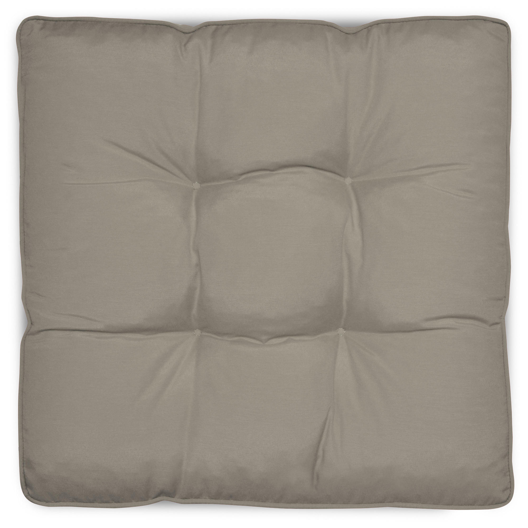 LOUNGEKISSEN Flair Outdoor Sitz 50/50/10cm Hellgrau - Hellgrau, Textil (50/10/50cm) - Beautissu 