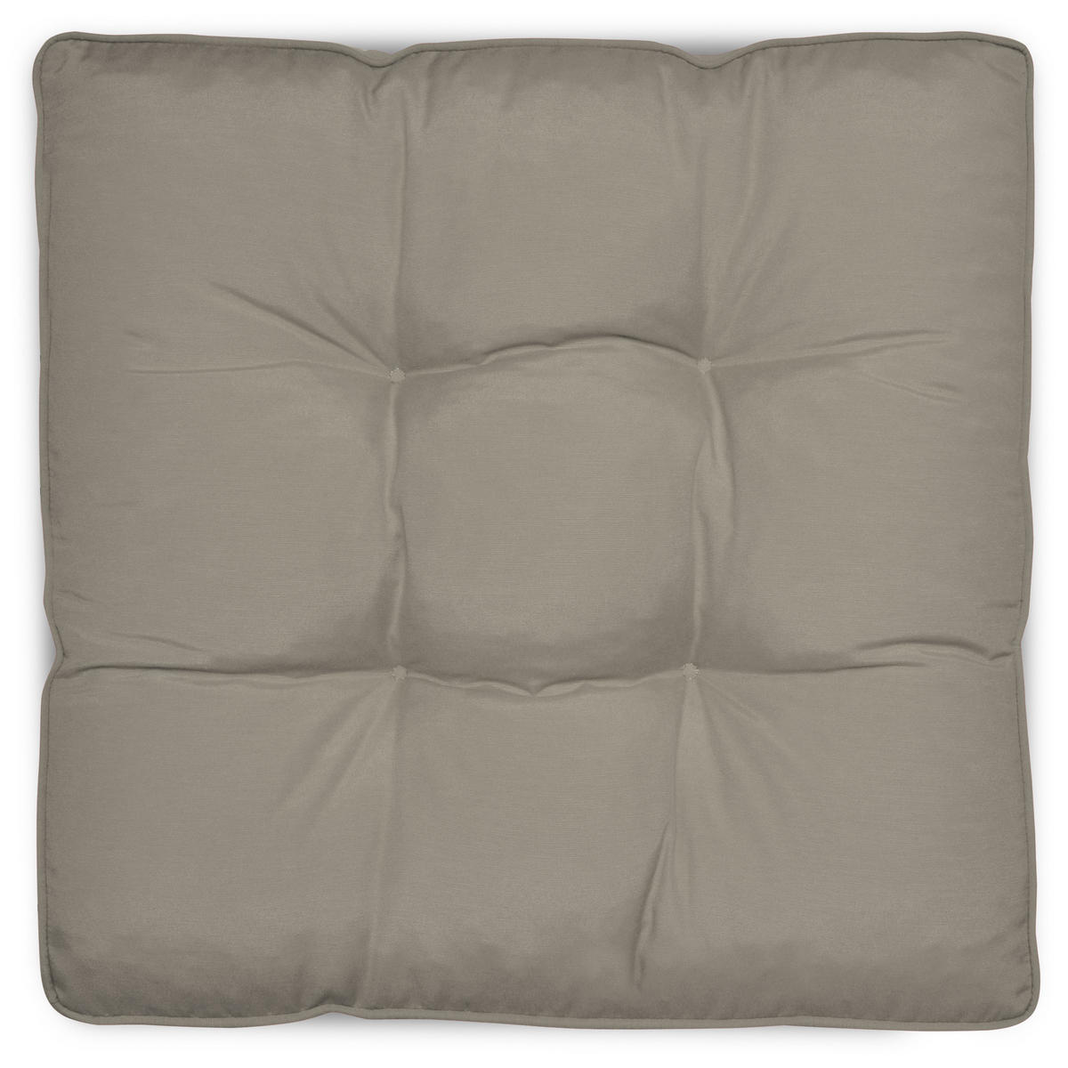 LOUNGEKISSEN Flair Outdoor Sitz 50/50/10cm Hellgrau - Hellgrau, Textil (50/10/50cm) - Beautissu 