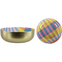 SCHALE Graphics Ø30 cm - Multicolor, Metall (30cm) - FURNARO