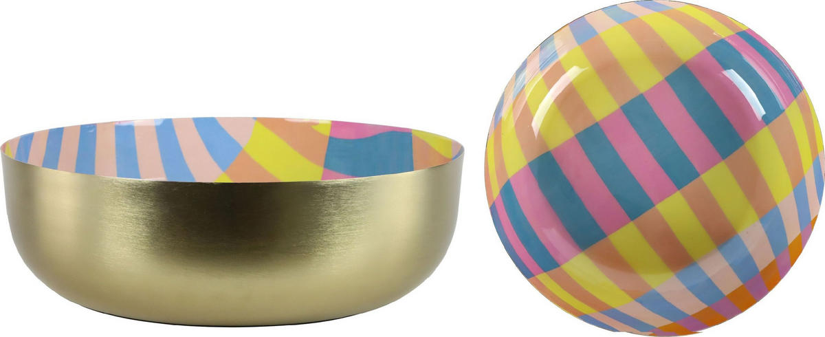 SCHALE Graphics Ø30 cm - Multicolor, Metall (30cm) - FURNARO