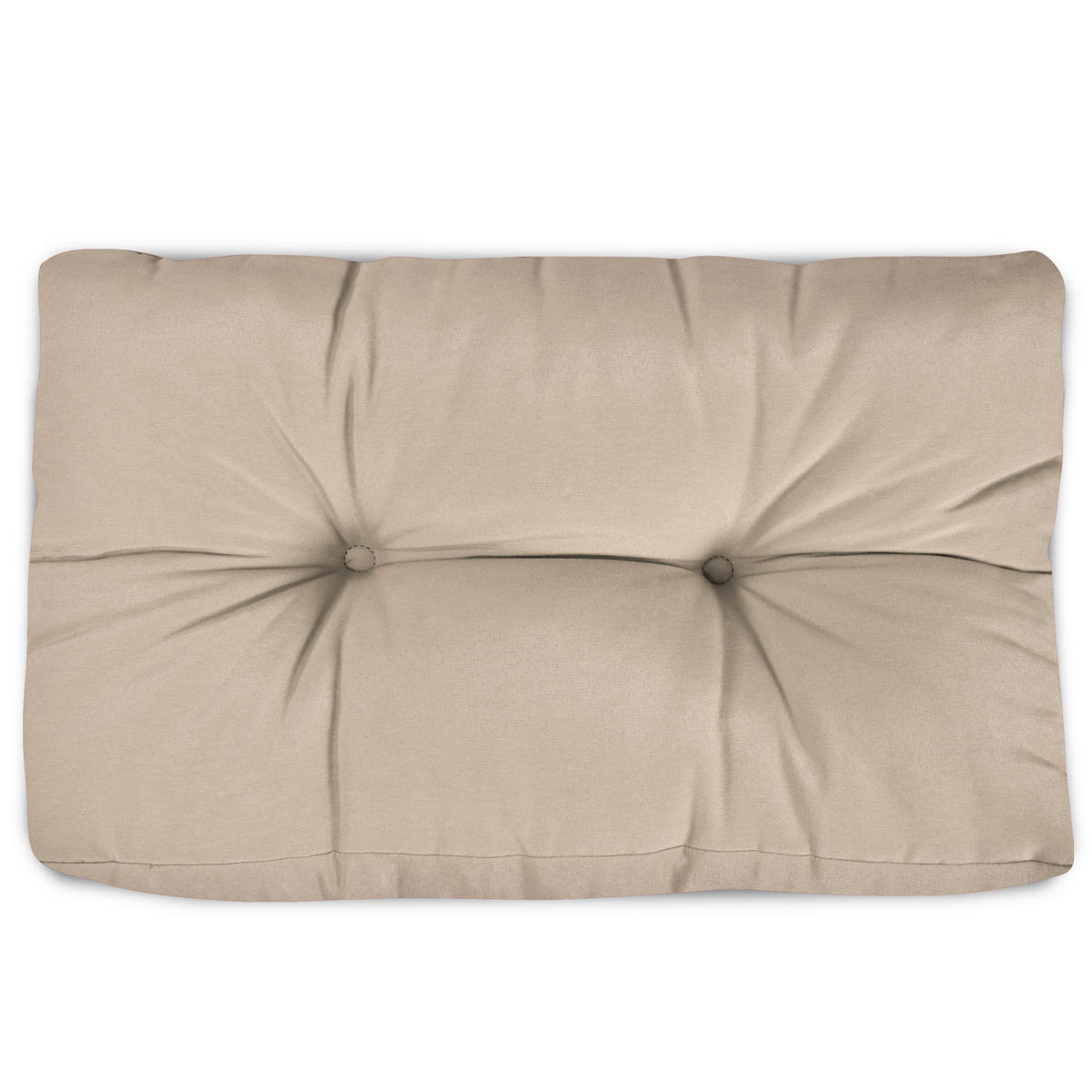 PALETTENKISSEN Eco Style Rücken 60/40/10 cm Natur (2tlg) - Beige, Textil (40/20/60cm)