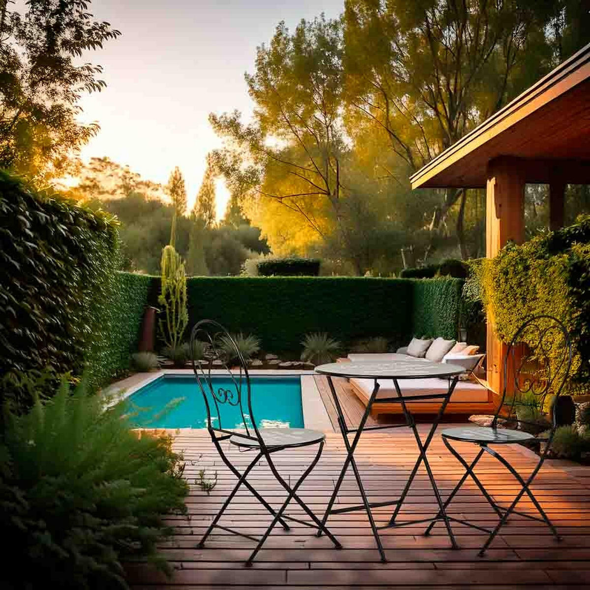 BALKONSET, schwarz, 3-tlg. - Schwarz, Metall - Wanderlust