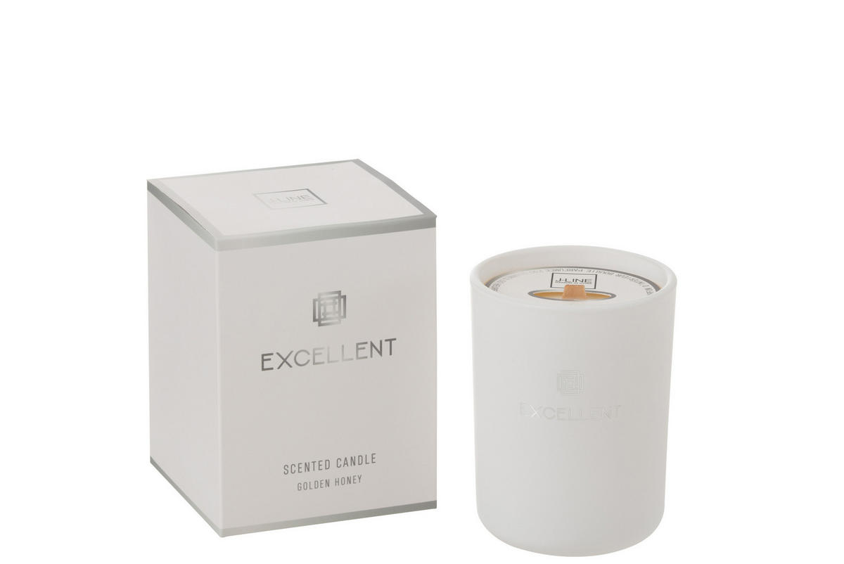 DUFTARTIKEL EXCELLENT - Glas - Weiß - S - 50 Std. - Weiß, Glas (9/11cm) - J-Line