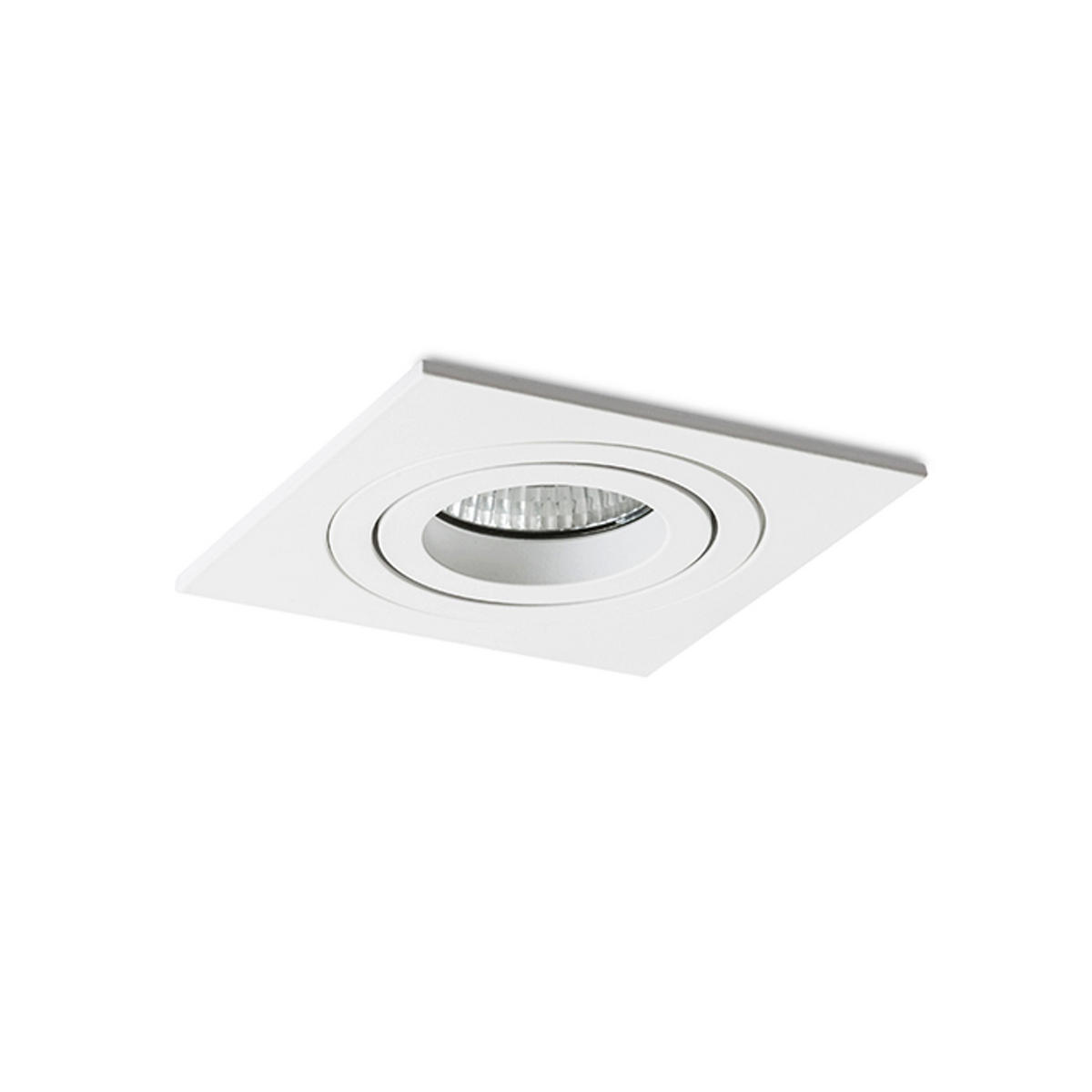 EINBAULEUCHTE PASADENA GU10 SQ I Weiß 7 W - Weiß, Metall (92/92/9.2cm) - Rendl